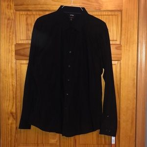 Apt. 9 Black XL Slim Fit Button Down